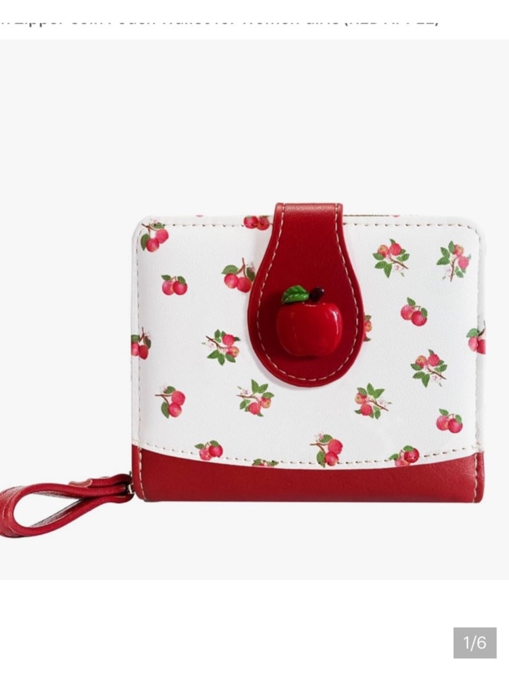 🆕 Apple  Card Slots Small Wallet with Zipper Coin Pouch Wallet for Women